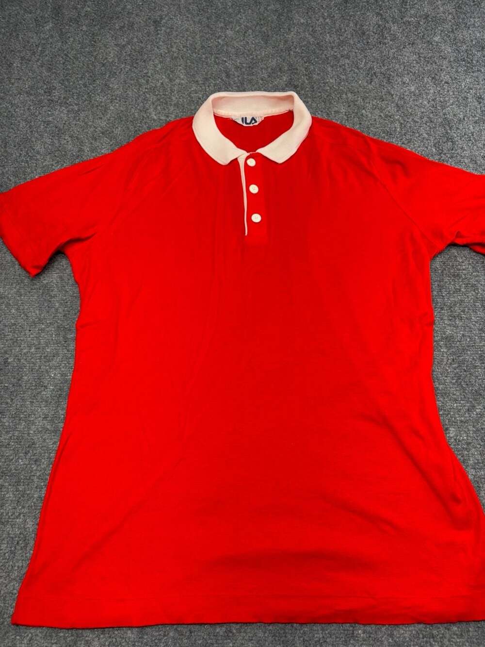 Original Vintage Fila red polo Shirt Size US 36